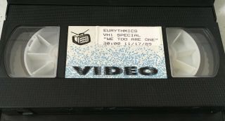EURYTHMICS Mega Rare VH1 Special 89 TV INTERVIEW We Too Are One VHS ANNIE LENNOX 3