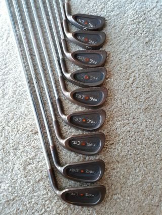 Ping Eye 2,  Becu Copper Iron Set,  Rare And Sweet Patinaed 2 - Pw Set