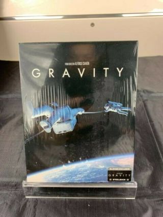 Gravity 3d,  2d Blu - Ray Steelbook Blufans Exclusive Fullslip Rare,  New/sealed