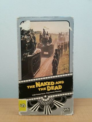 The Naked And The Dead Vhs Rare Vci Command Performance Cliff Robertson