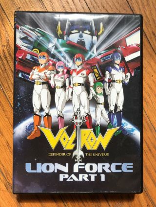 Voltron Defender Of The Universe Lion Force Part 1 Dvd 7 - Disc Set Rare