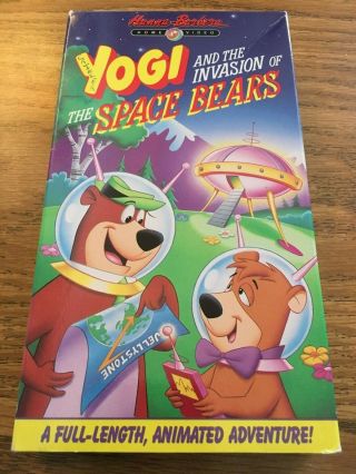 Yogi And The Invasion Of The Space Bears (vhs,  1991) Hanna Barbera Rare