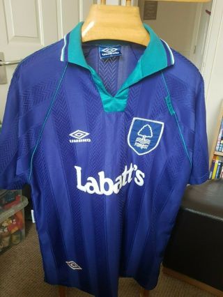 Rare Old Nottingham Forest Away Football Shirt Size X Large