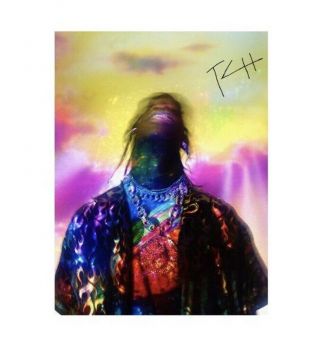 Travis Scott Signed Autographed Lithograph Astroworld Rare & In Hand