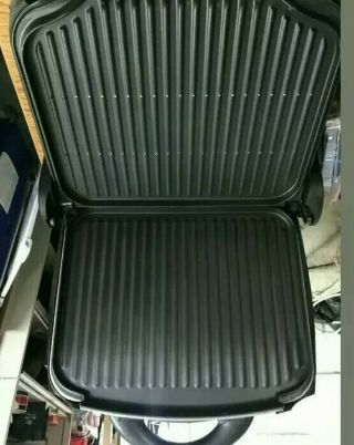 Jumbo Double Champion George Foreman Ggr62 Indoor/outdoor Grill Rare
