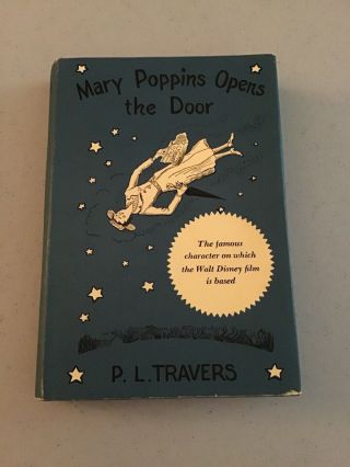Mary Poppins Opens The Door By P.  L.  Travers - 1965 Rare - Hcdj