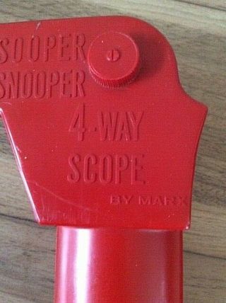 1966 WORLD CUP ENGLAND v GERMANY RARE RED ISSUE TELESCOPE BY MARX TOYS 5