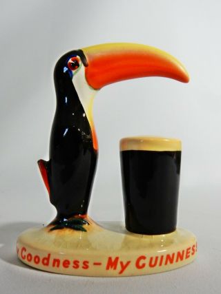 Antique Art Deco Rare Carlton Ware My Goodness My Guinness Toucan Figure Bar