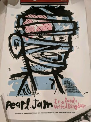 Rare Pearl Jam Ames Bros Poster Seribellum Press 2006 Ireland United Kingdom