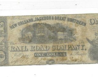 $1 (train) " Orleans,  Jackson,  Great Northern " (train) 1800 