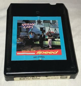 Stray Cats " Built For Speed " 8 Track Tape 80 
