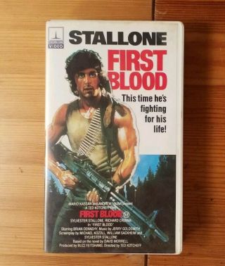 First Blood Vhs Cult Action Thorn Emi Rare Cover 1982 Sylvester Stallone Rambo