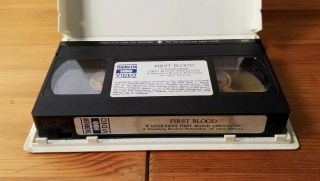 First Blood VHS Cult Action Thorn EMI Rare Cover 1982 Sylvester Stallone Rambo 3