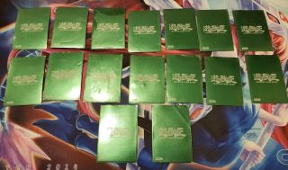16 Green 96kt Official Yugioh Card Sleeves Very Rare And Hard To Find
