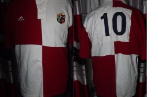 Vintage Rare British And Irish Lions 10 Zealand Rugby (l) Shirt Jersey