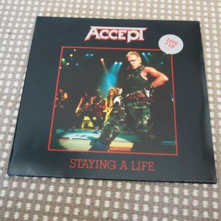 Very Rare Accept ‎– Staying A Life Germany Rca Nm