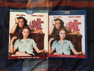 10 Things I Hate About You Blu - Ray W/ Rare Slipcover Ledger Stiles