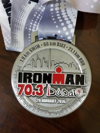 Uae Emirates Ironman 70.  3 Medal Iron Man Dubai 2016 Rare