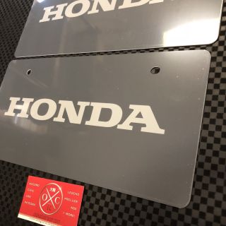 Honda Vanity Plate JDM CRX NSX S2000 Beat Civic Type R Rare OEM Set Of 2 5