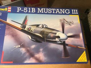 Revell 1/32 P - 51b Mustang Iii 4740 Rare