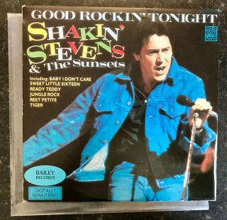 Shakin’ Stevens And The Sunsets Rare Vinyl Lp Yugoslavia “good Rockin Tonight”