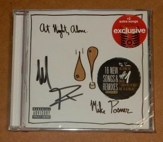 Mike Posner At Night Alone Target Ltd Signed Autographed Cd Rare