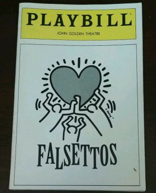 Falsettos Opening Month Playbill Broadway Cast April 1992 Rare