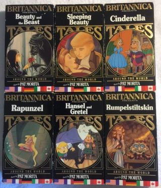 Britannica Tales From Around The World (all) 6 Vhs Tape Set Rare Htf