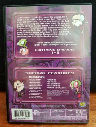 Invader Zim - DVD Series Volume 1,  2 (5,  1 Disc Set) Rare Special Feature Disc 3