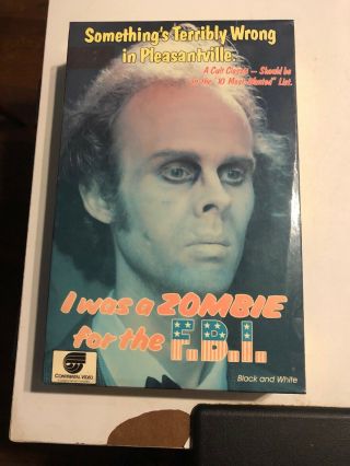 I Was A Zombie For The Fbi Vhs Continental Video Big Box Rare Oop