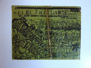 1967 Electric Garden / Middle Earth Club Flyer - Rare In