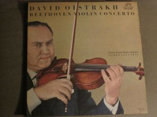 David Oistrakh Beethoven Violin Concerto Lp 1959 Angel 35780 Rare Classical Vg,