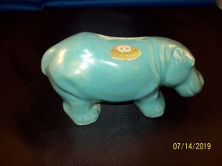 Rare Resemeade Pottery Hippo Bank