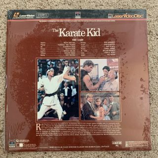 The Karate Kid Laserdisc - VERY RARE 2