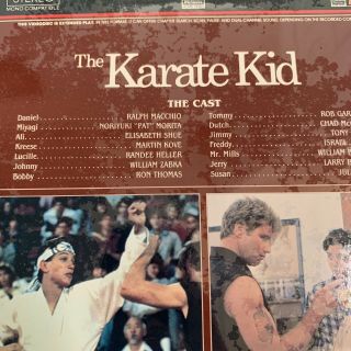 The Karate Kid Laserdisc - VERY RARE 3