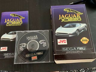 Jaguar XJ220 (Sega CD,  1992) Rare Complete and Instructions 2