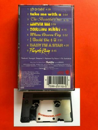 Rare DCC Prince Purple Rain Digital Compact Cassette 2