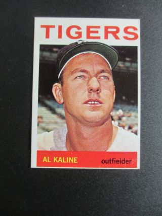 1964 Topps Detroit Tigers Al Kaline Wrong Back Rare