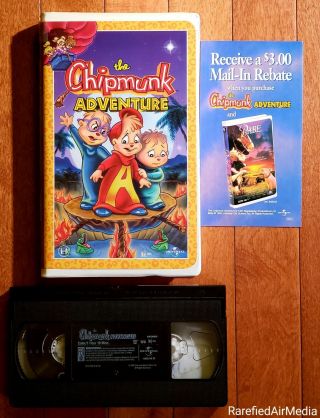 The Chipmunk Adventure (vhs,  1998) Rare Oop Clamshell