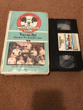 Disney - The Mickey Mouse Club Vol 6 VHS (White Clam Shell) Rare/HTF 4