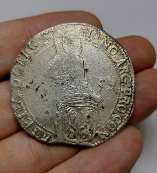 Rare Spanish Netherlands Silver Ducat / Thaler Coin 1659 41mm 27,  53gr