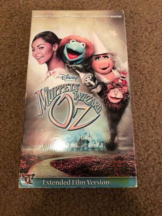 Disney/muppets Wizard Of Oz Vhs (slip Cover) Rare