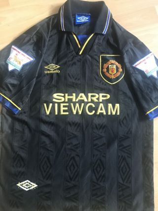 MANCHESTER UNITED AWAY SHIRT 1993/1995 M GIGGS 11 JERSEY CLASSIC RARE 2