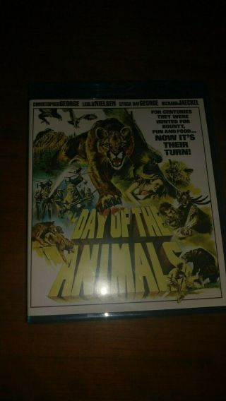 Day Of The Animals Blu - Ray Out of Print Rare / Leslie Nielsen,  etc.  - 1977 2