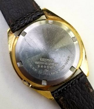 RARE,  UNIQUE Men ' s AUTOMATIC 1969 ' s Watch SEIKO 17Jewels 7009 - 8279 8