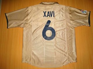 Rare Barcelona 6 Xavi 2001 2003 Away Shirt Xl Jersey Camiseta Nike