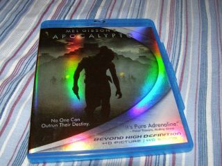 Apocalypto (blu - Ray Disc Region A) Authentic Rare & Oop Mel Gibson W/ Inserts