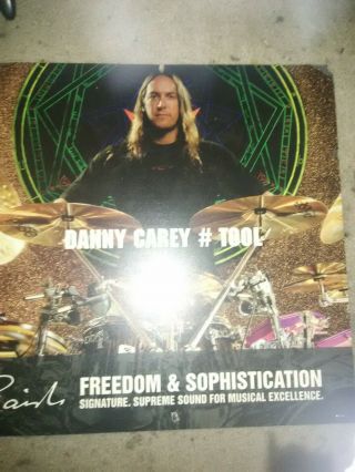 Danny Carey " Paiste Promotional " Poster Rare Tool