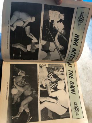 Rare Vintage 1970s GEORGIA CHAMPIONSHIP WRESTLING RINGSIDER PROGRAM NWA Wwe WWF 3
