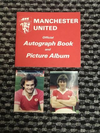 Manchester United Autograph Book Very Rare Plus 2 Photos
